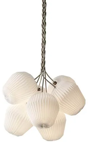 Le Klint THE BOUQUET Large Chandelier med 7 papirskærme